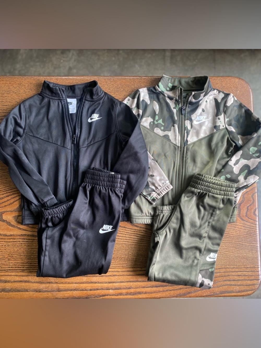 Nike Black and Camo Track Suit Bundle